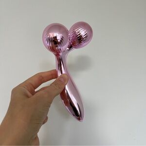 Touch Beauty Essentials pink metallic face and body contour sculpting roller